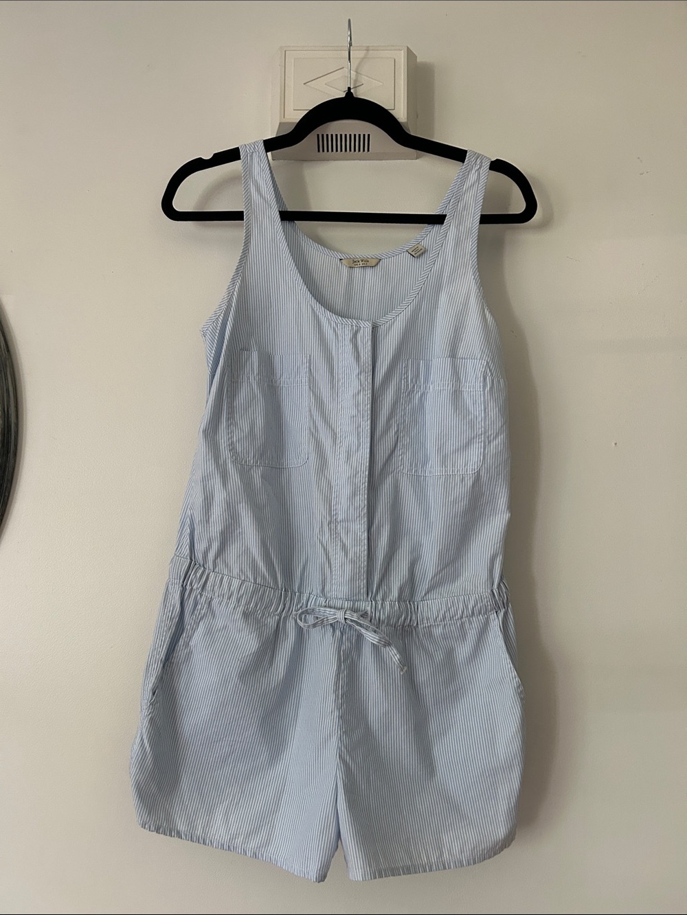 Jack Wills 100% Cotton Pinstripe Romper Women's size 2